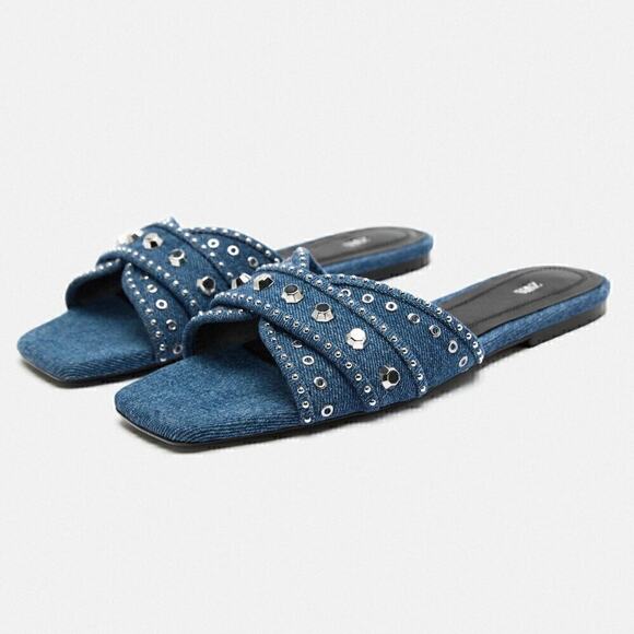 ZARA Square Toe Flats NWT - Picture 14 of 16